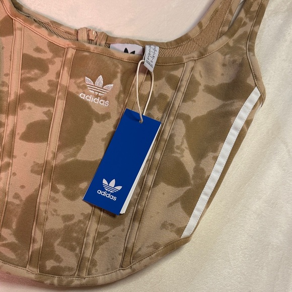 Adidas Tan Camouflage Corset Top - Picture 3 of 4